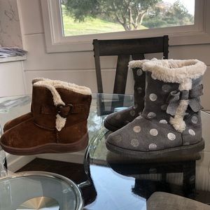 2 pair Ugg Style Boots Size 6